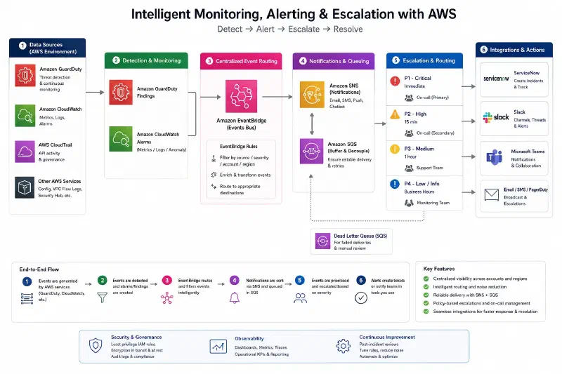Intelligent Monitoring Alerting & Escalation with AWS