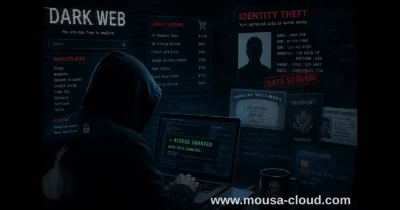 Identity theft in the dark web